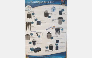 La boutique du club