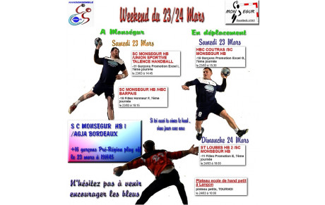 Week end du 23/24 mars