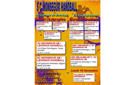 Week end du 16/17 novembre