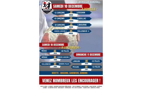 Week end du 10/11 décembre 