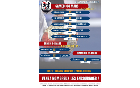 Week end du 4/5 Mars