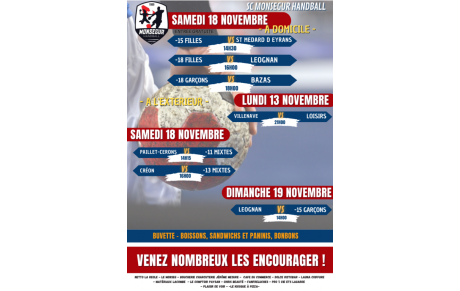 Week end du 18-19 Novembre 2023
