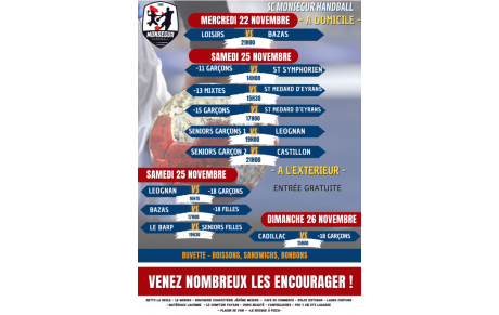 Week end du 25-26 Novembre
