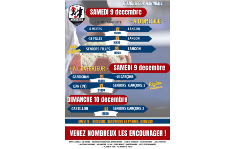 Weekend 9-10 decembre