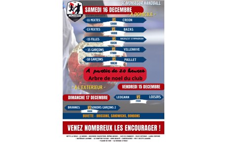 Week end du 16/17 Décembre